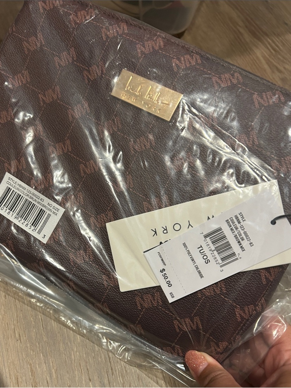 Nicole Miller New York Monogram Crossbody Bag